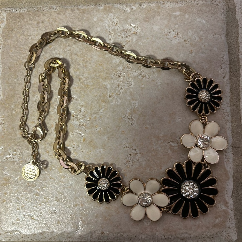 Dana Buchman costume floral necklace
